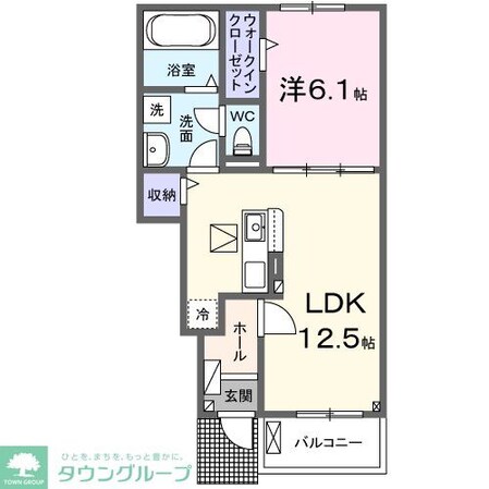 ミルトハウス K-6の物件間取画像